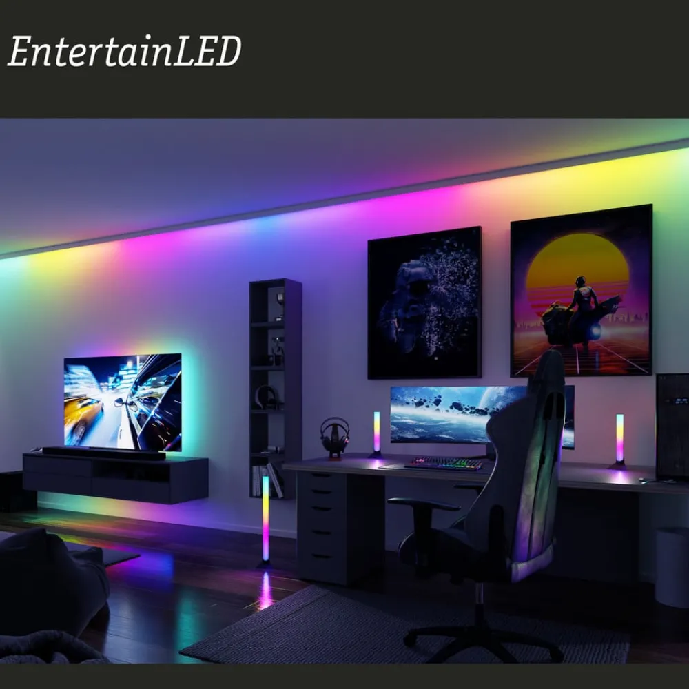 Paulmann EntertainLED LED-Strip RGB TV-apparat 55 tommer| Dekorasjonsbelysning|Lysstriper