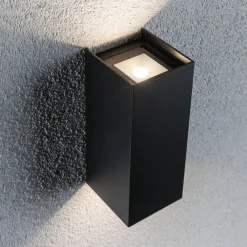 Paulmann Flame utelampe 2 lys 15,5 cm antrasitt| Led-Utendørs|Vegglamper Utendørs