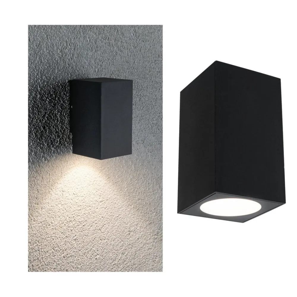 Paulmann Flame utelampe 1 lys 10,3 cm antrasitt| Kommersiell Utebelysning|Vegglamper Utendørs