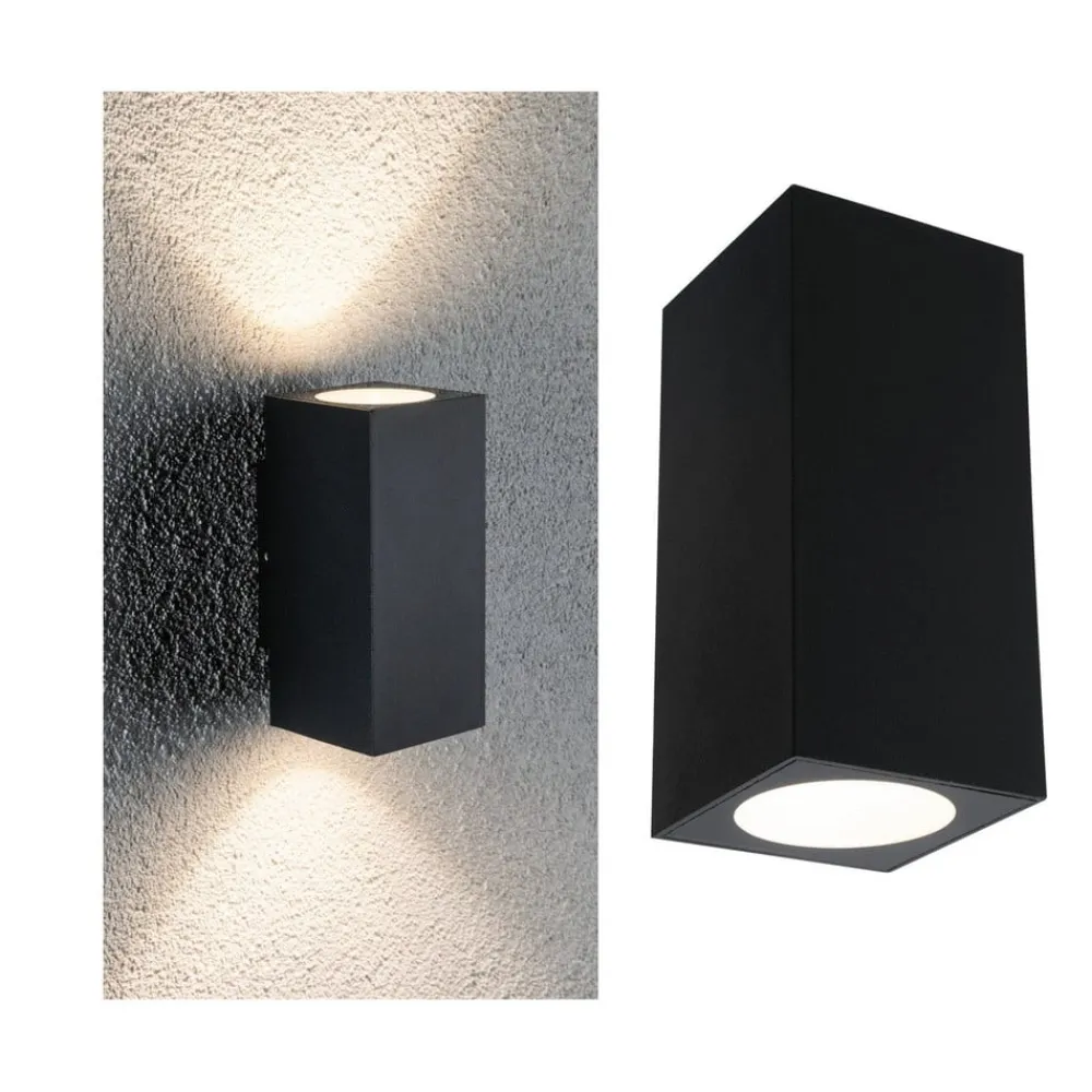 Paulmann Flame utelampe 2 lys 12,8 cm antrasitt| Led-Utendørs|Vegglamper Utendørs