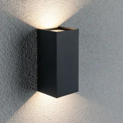 Paulmann Flame utelampe 2 lys 22 cm antrasitt Best