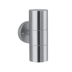 Paulmann Flame utendørs vegglampe 2 lyskilder stål Outlet