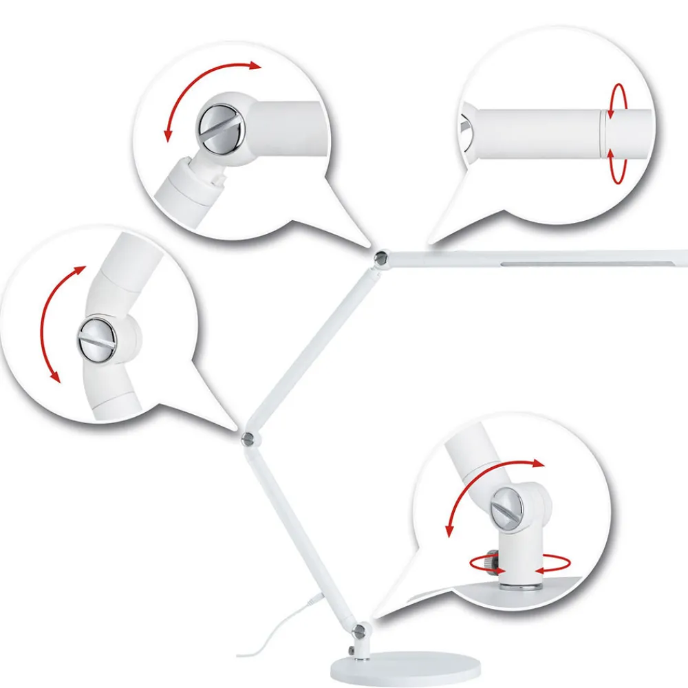 Paulmann FlexBar LED-skrivebordslampe hvit Discount
