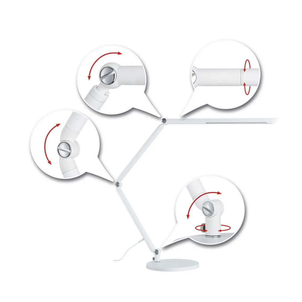 Paulmann FlexBar LED-skrivebordslampe hvit Discount