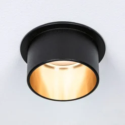 Paulmann Gil LED innfelt svart matt/gull New