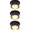 Paulmann Gil LED-innfelt svart matt/gull 3-er sett Sale