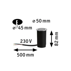 Paulmann Goldlicht LED-bakkespot 5 cm blender| Led-Utendørs|Nedfelt Utebelysning