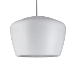 Paulmann lampeskjerm Pom, hvit, Ø 35 cm, metall Discount