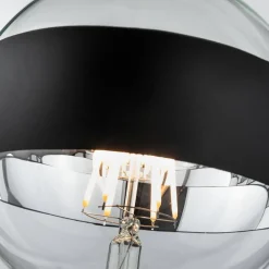 Paulmann LED E27 6,5W G125 ringspeil svart| E27 Pærer|Dimbar Led-Pære