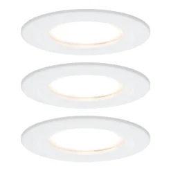 Paulmann LED innfelt spot Nova Coin 3 hvit rund dimbar| Butikkbelysning|Downlights