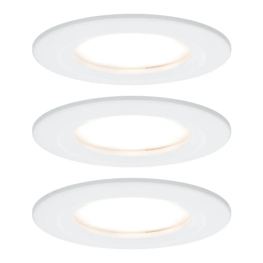 Paulmann LED innfelt spot Nova Coin 3 hvit rund dimbar| Butikkbelysning|Downlights