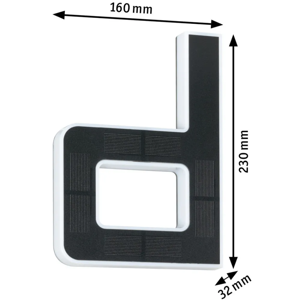 Paulmann LED solcellebokstav d Discount