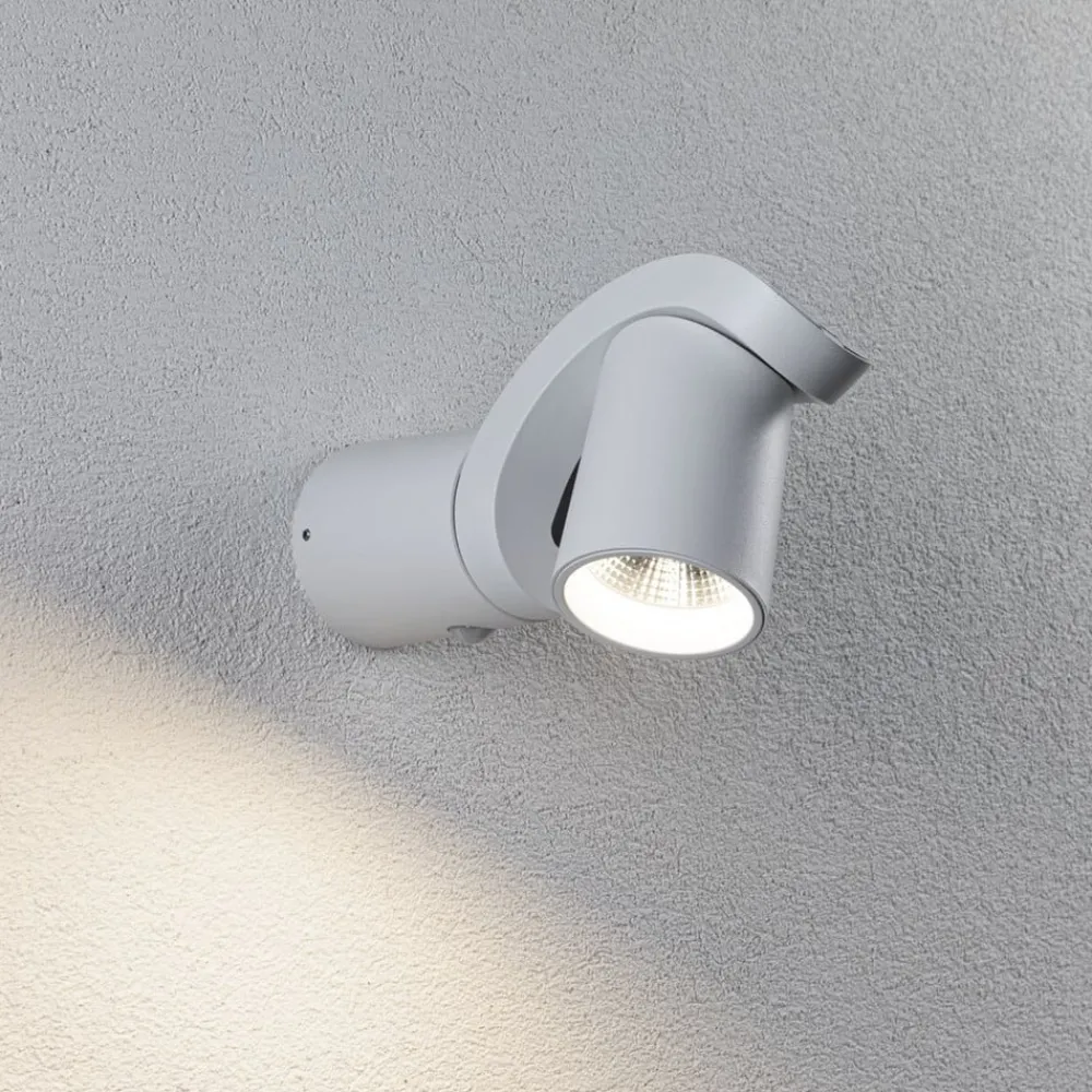 Paulmann LED utendørs LED-vegglampe Cuff, sensor, hvit| Vegglamper Med Sensor|Utebelysning Med Sensor