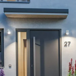 Paulmann LED utendørs LED-vegglampe Cuff, sensor, hvit| Vegglamper Med Sensor|Utebelysning Med Sensor