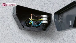 Paulmann LED utendørs LED-vegglampe Azalena, sensor, hvit| Kommersiell Utebelysning|Vegglamper Med Sensor