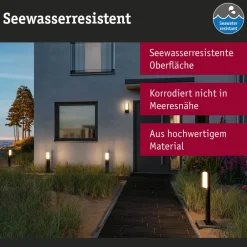 Paulmann LED utendørs vegglampe Bonnie, aluminium, antrasitt, sensor Discount
