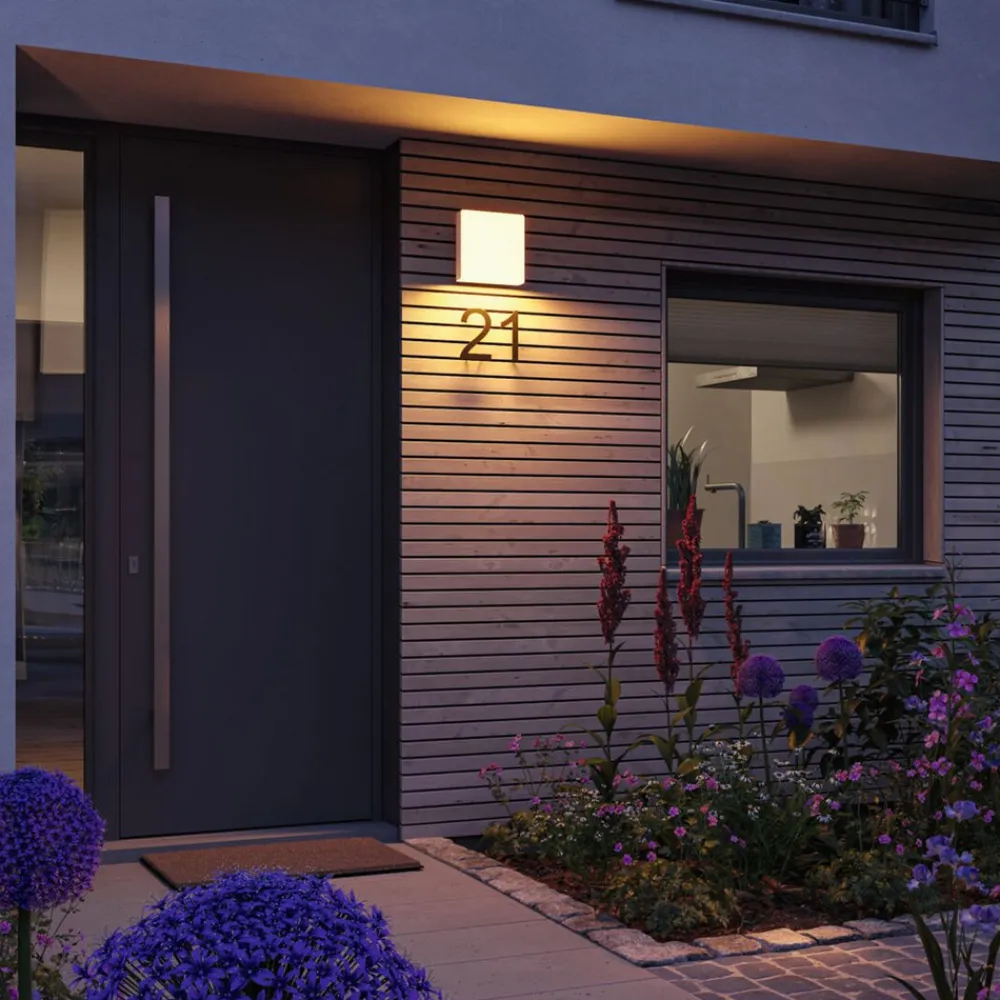 Paulmann LED utendørs vegglampe Azalena zigbee, 2200K, hvit Clearance