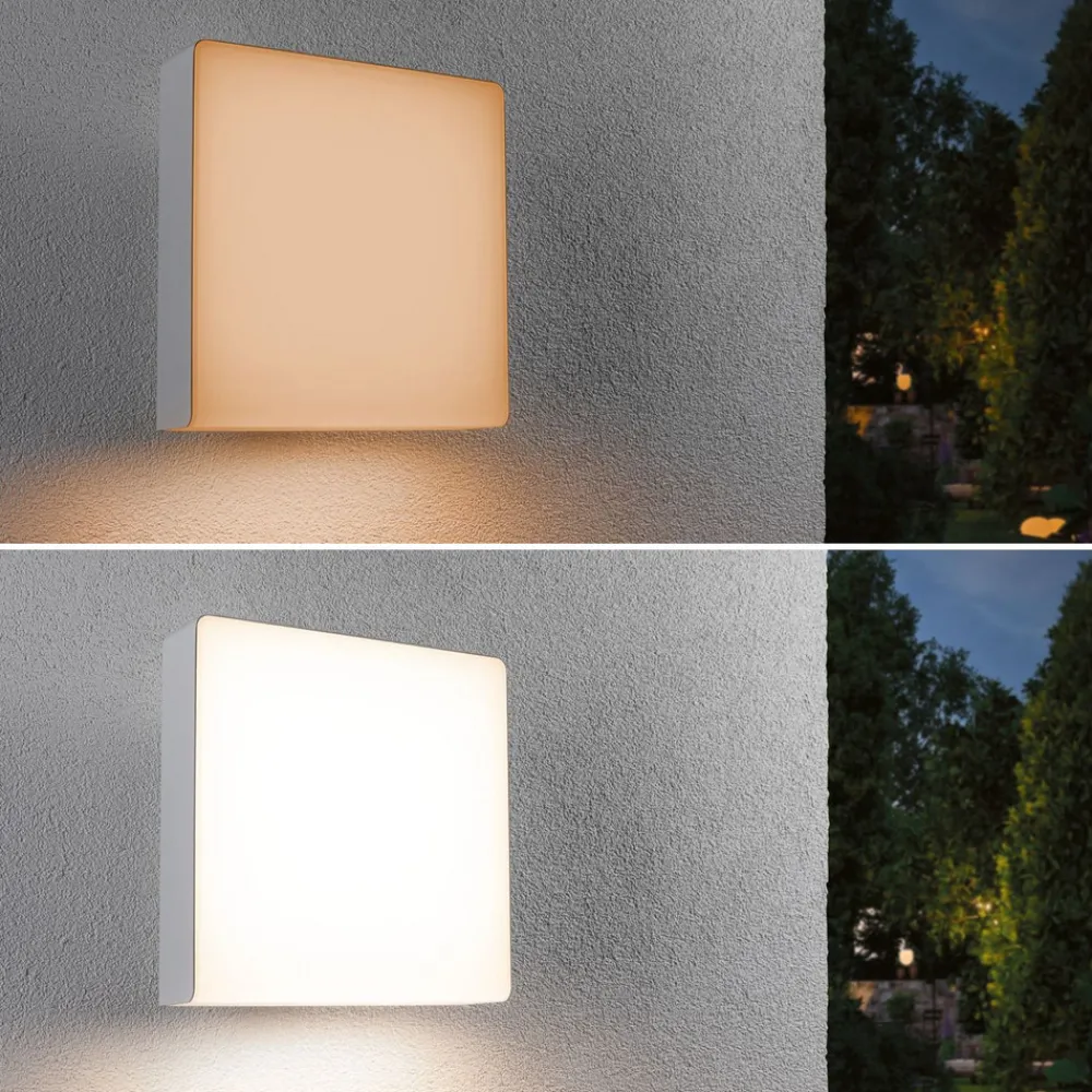 Paulmann LED utendørs vegglampe Azalena zigbee, 2200K, hvit Clearance