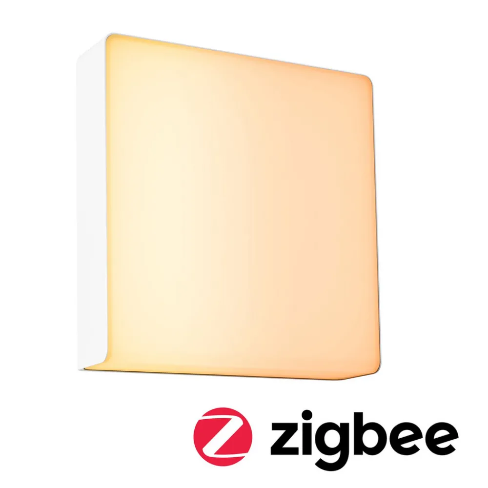 Paulmann LED utendørs vegglampe Azalena zigbee, 2200K, hvit Clearance