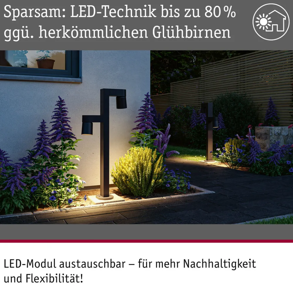 Paulmann LED-banebelysning Kimu 2, antrasitt, 2-lys, 3 000 K Sale