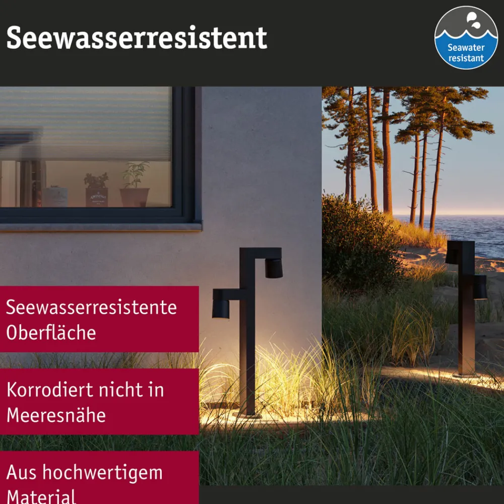 Paulmann LED-banebelysning Kimu 2, antrasitt, 2-lys, 3 000 K Sale