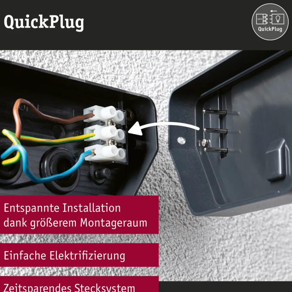 Paulmann LED-banebelysning Kimu 2, antrasitt, 2-lys, 3 000 K Sale