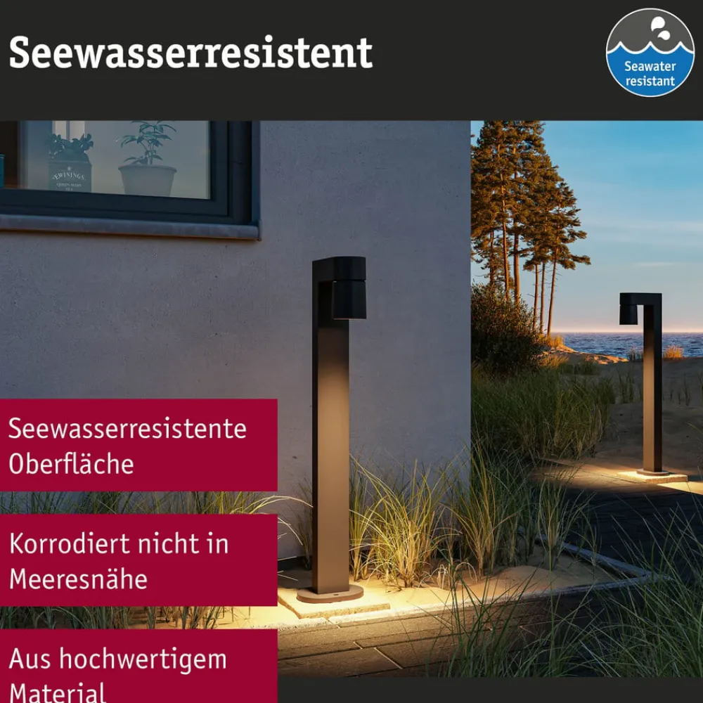 Paulmann LED-banebelysning Kimu 1, antrasitt, 2 200 K| Gatebelysning, Pullert Belysning