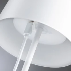 Paulmann LED-bordlampe Gilo, hvit, plast, IP44 Best