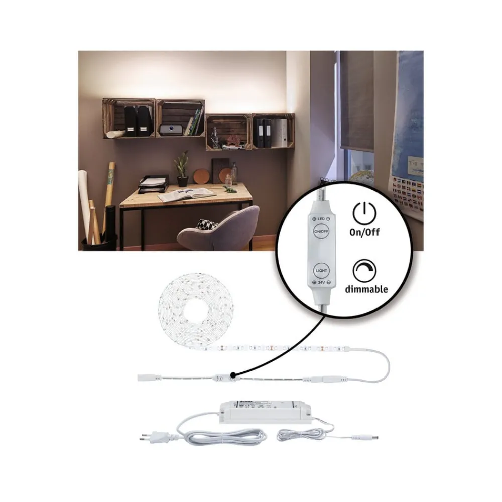 Paulmann LED-dekorasjonsbelysning SimpLED 5 m, 4 000 K| Lysstriper