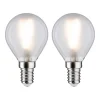 Paulmann LED-dråpe E14 3W 2 700K matt 2er Outlet