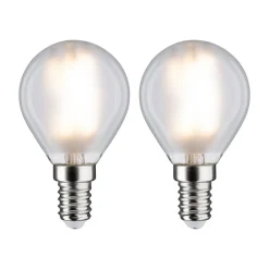 Paulmann LED-dråpepære E14 4,5 W 2 700 K dim 2er| E14 Pærer