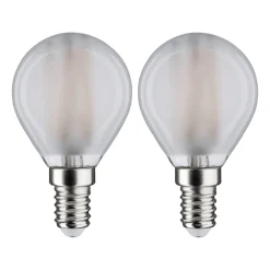 Paulmann LED-dråpepære E14 4,8W 4 000 K matt 2 stk Hot