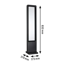 Paulmann LED-gatelampe Reana, antrasitt, 83 cm metall IP44 Sale