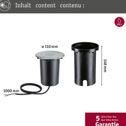 Paulmann LED-gulvlampe til innbygging Gulv, rund, RGBW, zigbee Best