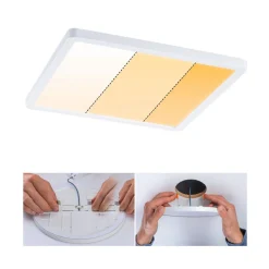 Paulmann LED-panel Areo dim-to-warm kant hvit 23cm Outlet