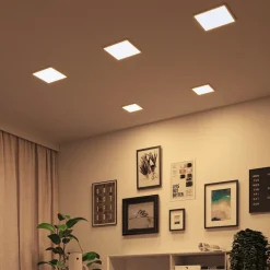 Paulmann LED-panel Areo dim-to-warm kant hvit 23cm Outlet