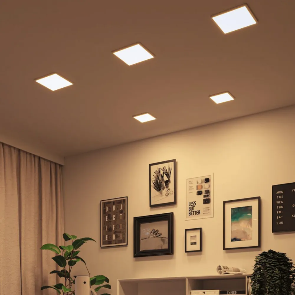 Paulmann LED-panel Areo dim-to-warm kant hvit 23cm Outlet