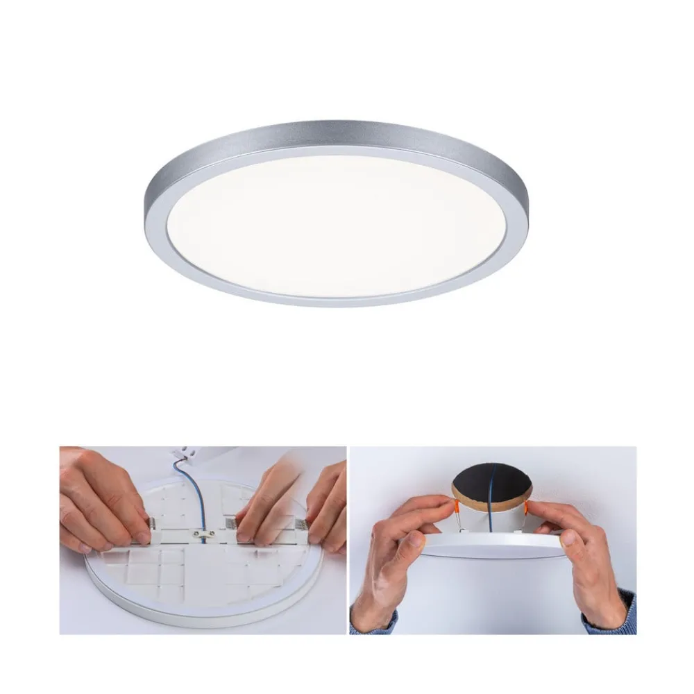 Paulmann LED-panel Areo 4 000 K rund krom 17,5 cm| Downlights