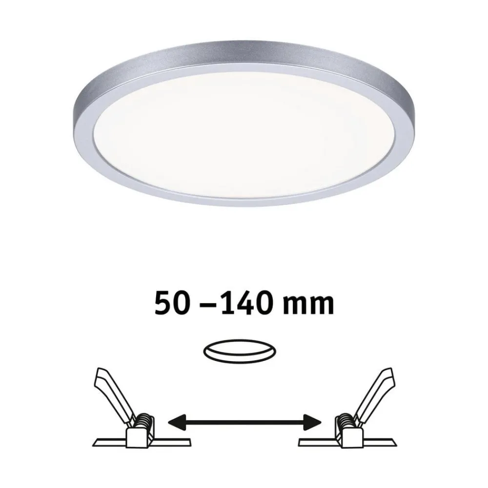 Paulmann LED-panel Areo 4 000 K rund krom 17,5 cm| Downlights