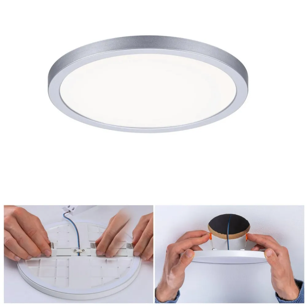 Paulmann LED-panel Areo 4 000 K rund krom 17,5 cm| Downlights