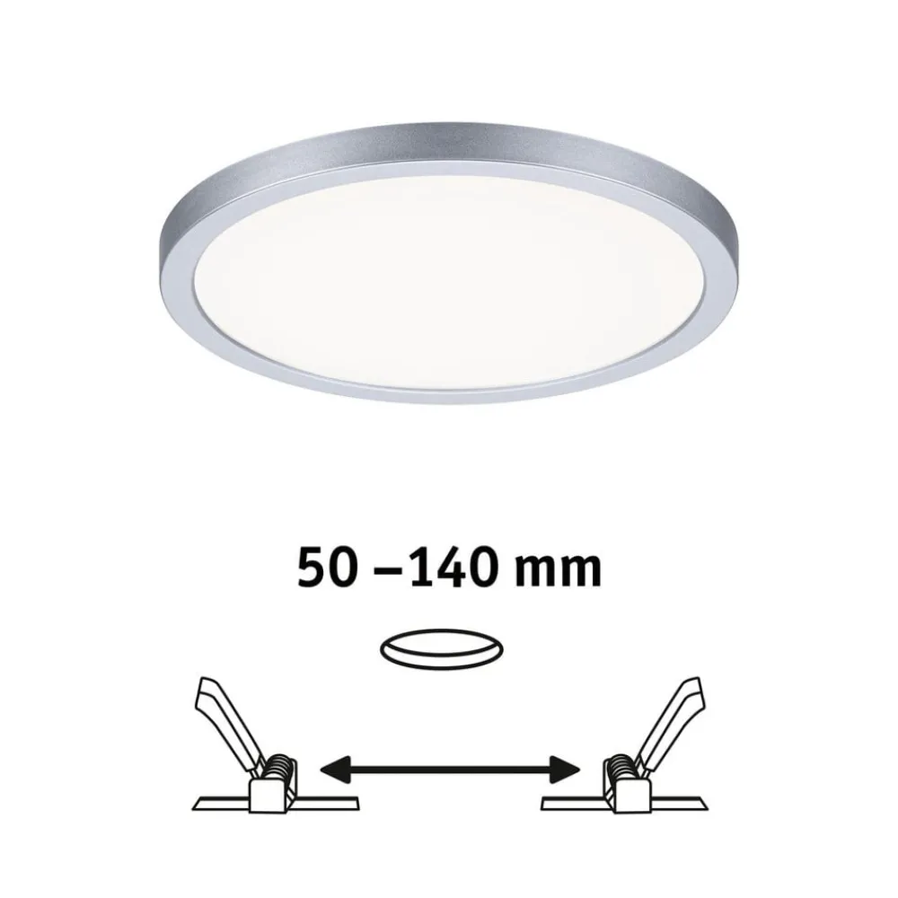 Paulmann LED-panel Areo 4 000 K rund krom 17,5 cm| Downlights