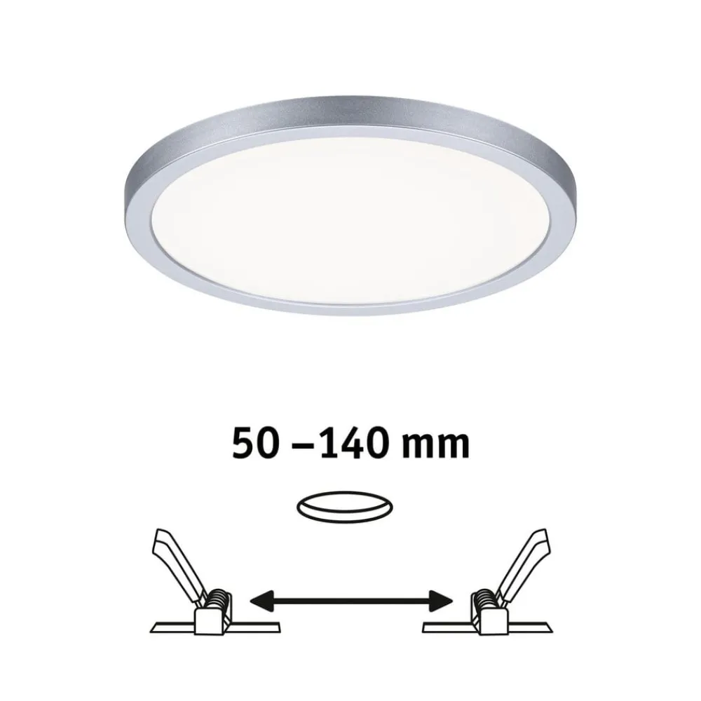Paulmann LED-panel Areo 4 000 K rund krom 17,5 cm| Downlights