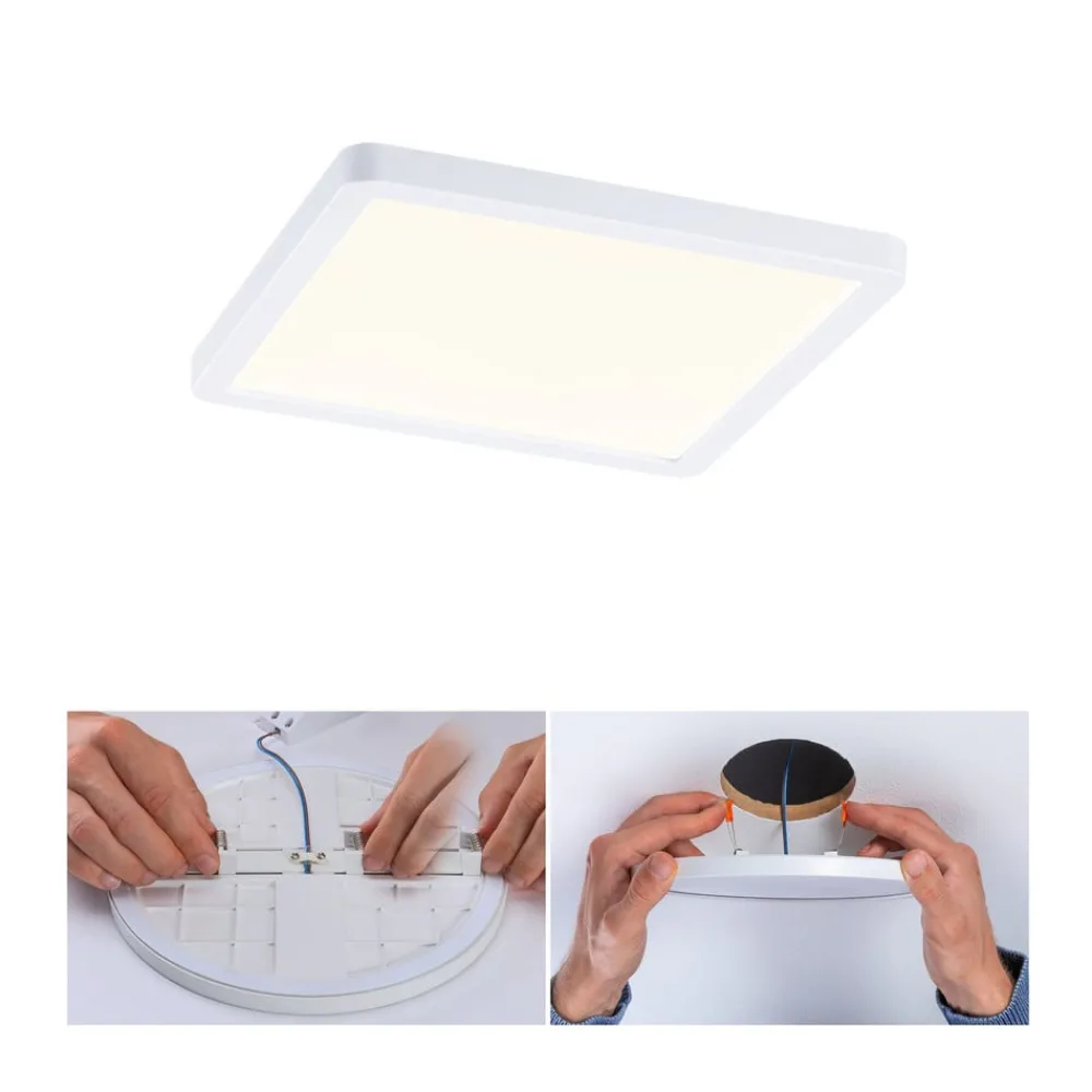 Paulmann LED-panel Areo 3 000 K kantet 17,5cm hvit| Downlights