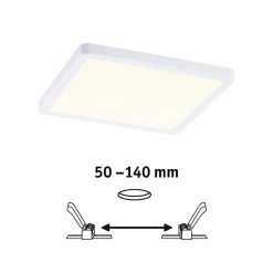 Paulmann LED-panel Areo 3 000 K kantet 17,5cm hvit| Downlights