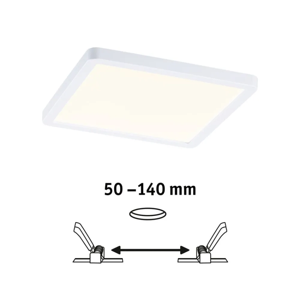 Paulmann LED-panel Areo 3 000 K kantet 17,5cm hvit| Downlights
