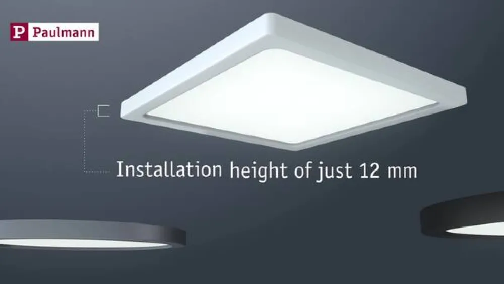 Paulmann LED-panel Areo 3 000 K kantet 17,5cm hvit| Downlights