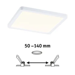Paulmann LED-panel Areo 3 000 K kantet 17,5cm hvit| Downlights