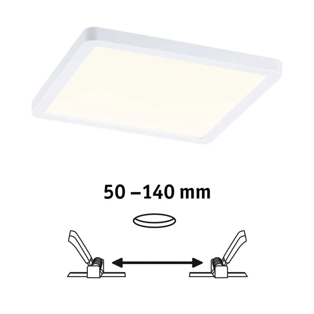 Paulmann LED-panel Areo 3 000 K kantet 17,5cm hvit| Downlights