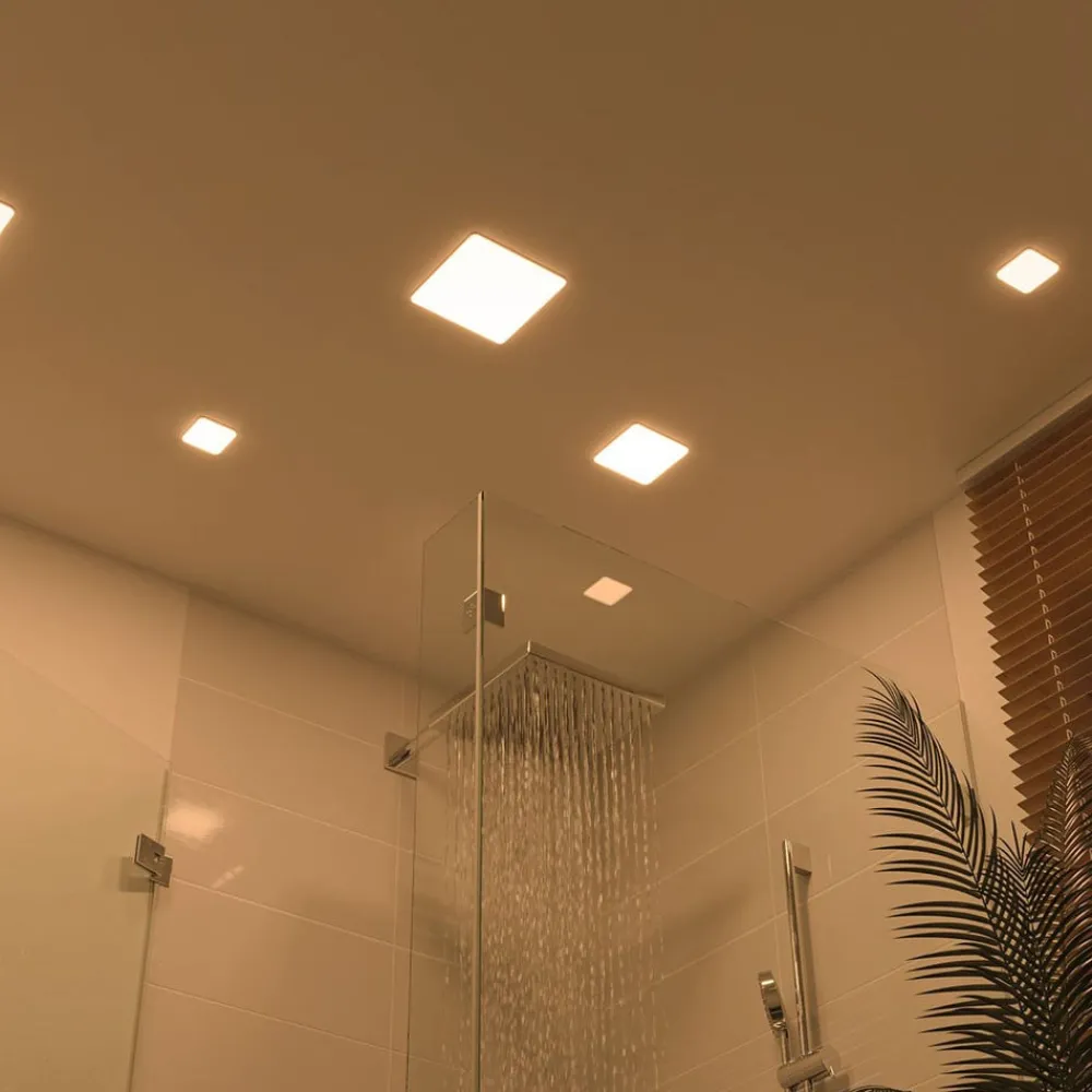 Paulmann LED-panel Veluna 3 000 K kantet 12,5 cm| Kontorbelysning|Spotter I Tak