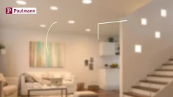 Paulmann LED-panel Veluna 3 000 K kantet 12,5 cm| Kontorbelysning|Spotter I Tak